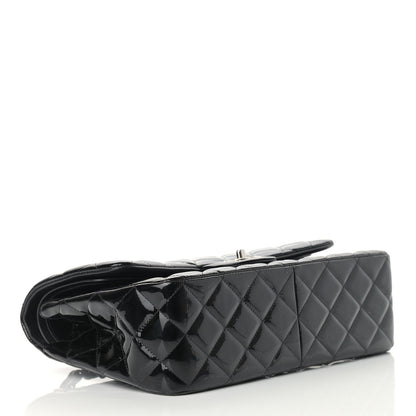 Chanel Patent Quilted Jumbo Double Flap Black 4 of 13
