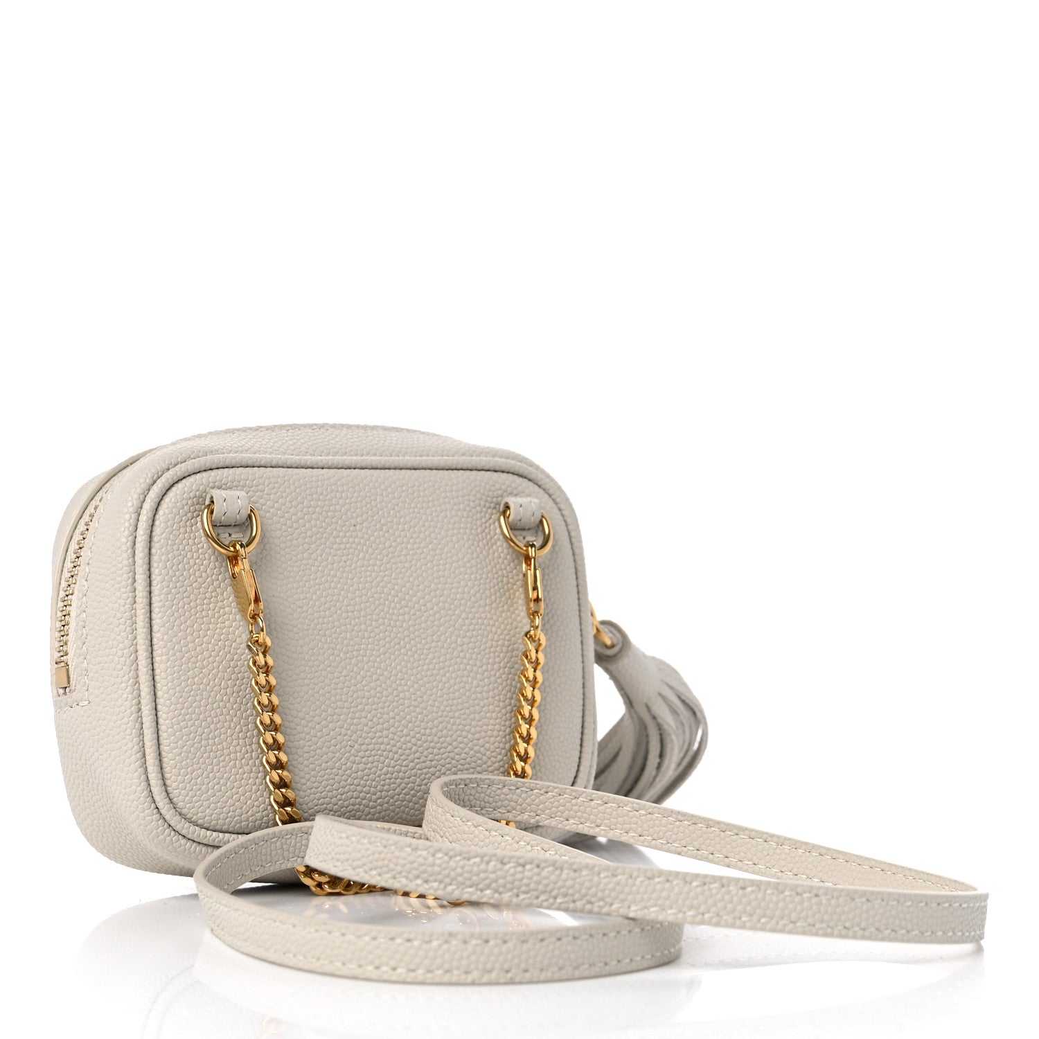 Saint Laurent Grain De Poudre Matelasse Monogram Baby Lou Camera Bag Crema Soft 3 of 9