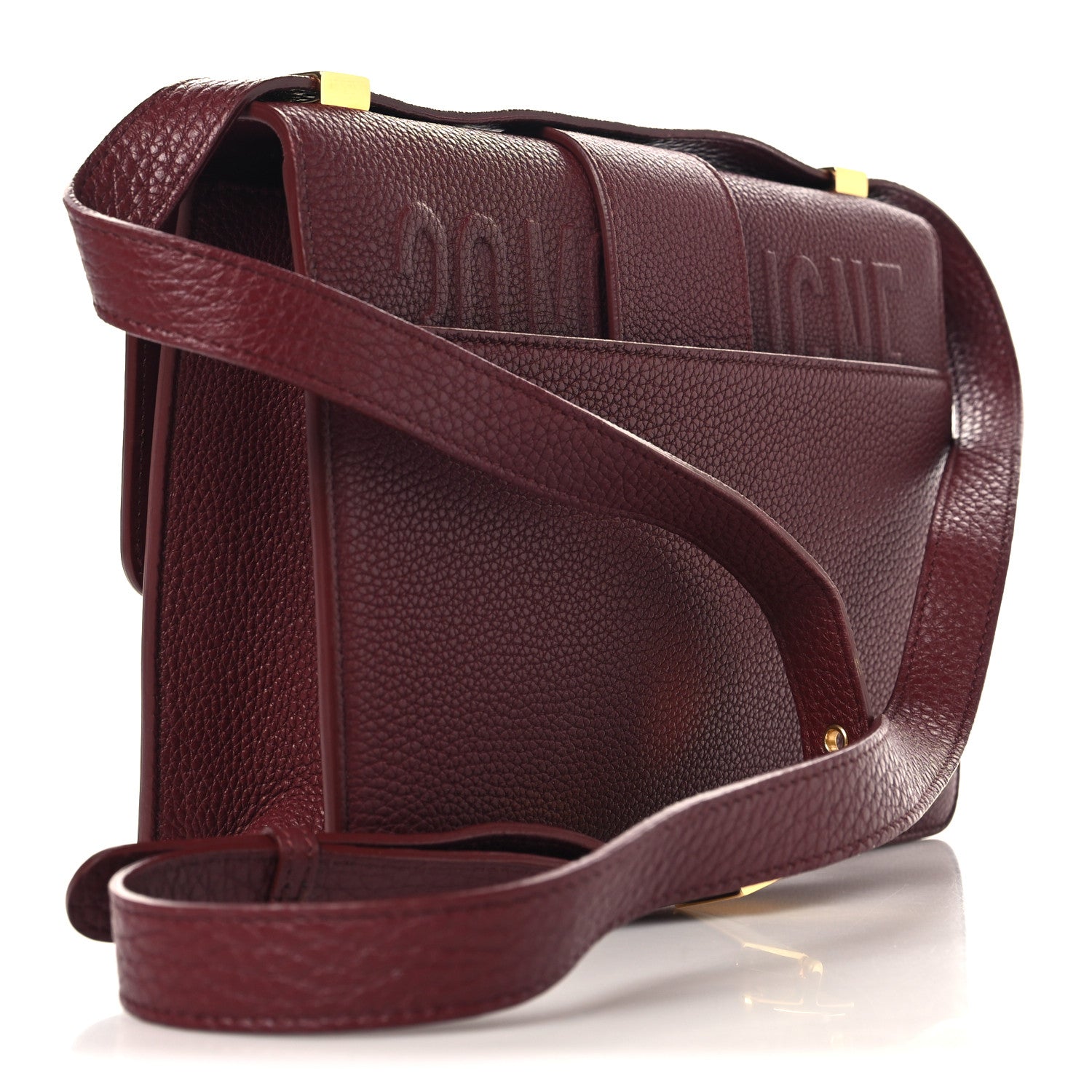 Christian Dior Grained Calfskin 30 Montaigne Flap Bag Red Brick 2 of 8