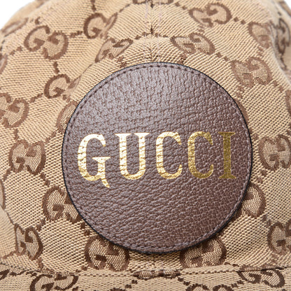 Gucci Monogram Textured Dollar Calfskin Zeno Baseball Hat S Beige 8 of 8
