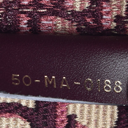 Christian Dior Oblique Large Book Tote Burgundy Multicolor 9 of 10