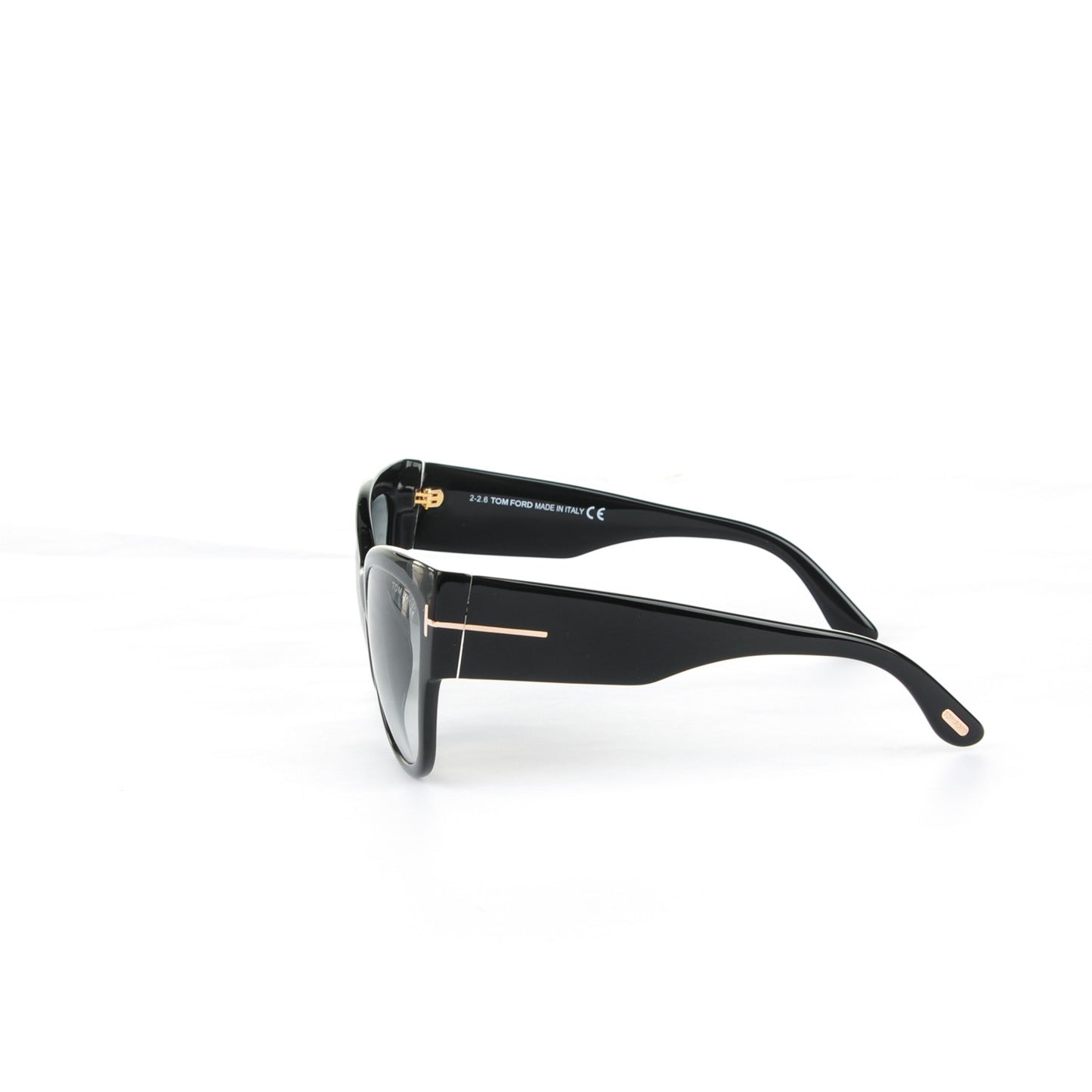 Acetate Anoushka Cat Eye Sunglasses TF371 Black