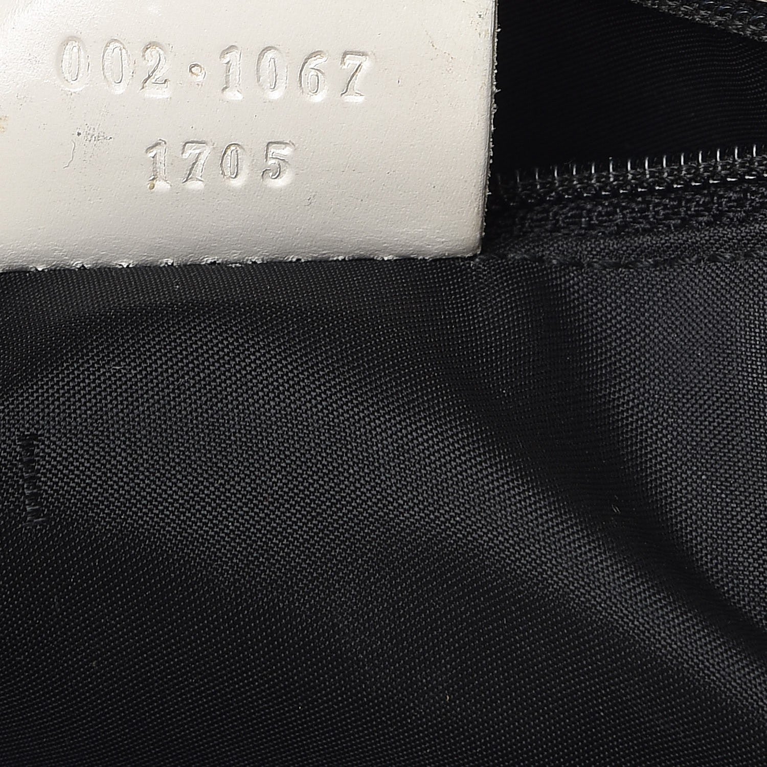 Gucci Canvas Bardot Shoulder Bag White Black 7 of 26