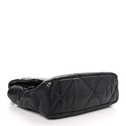 Chanel Lambskin Quilted Large Chanel 19 Flap Black 4 of 10