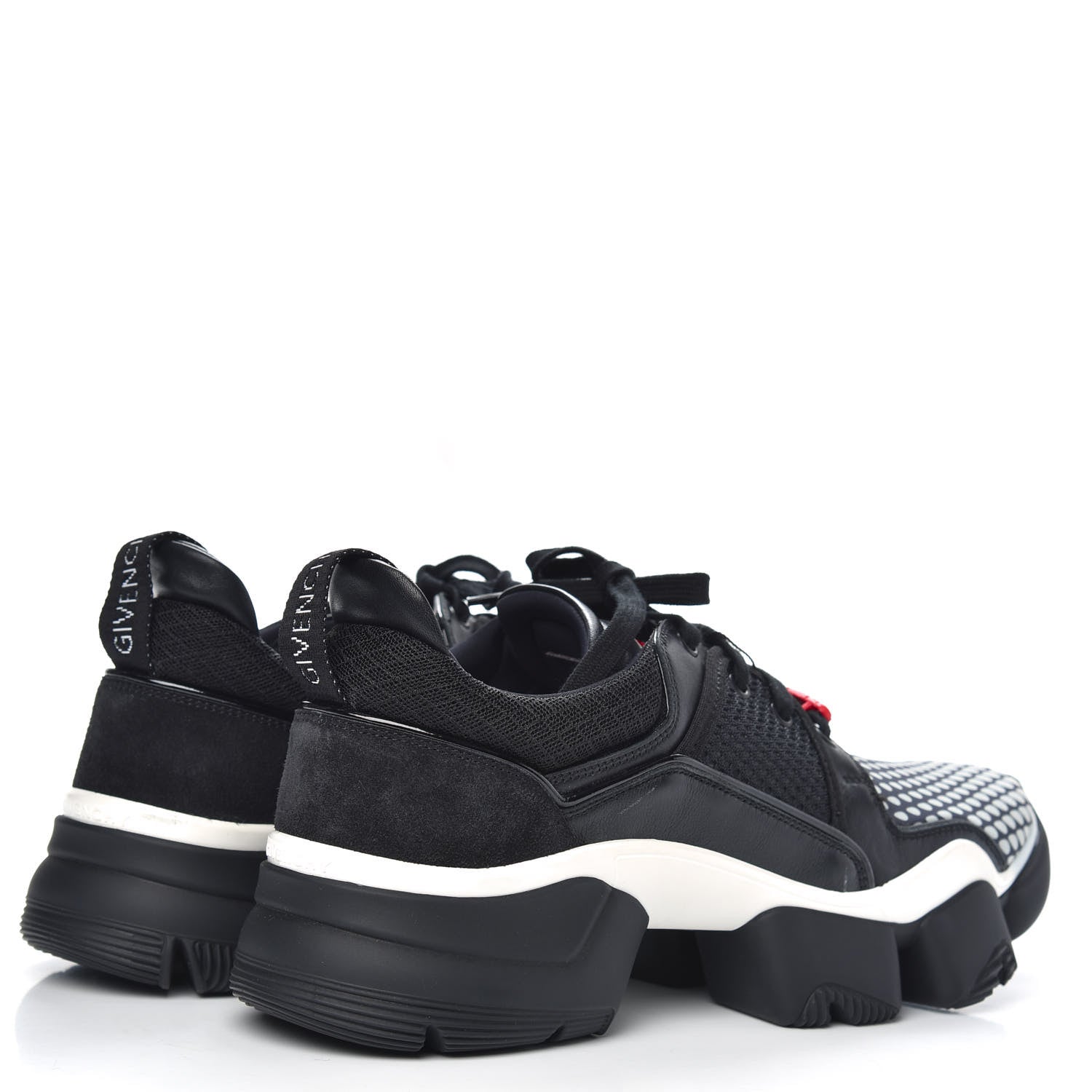 Givenchy Calfskin Neoprene Jaw Low Sneakers 44 Black 4 of 7