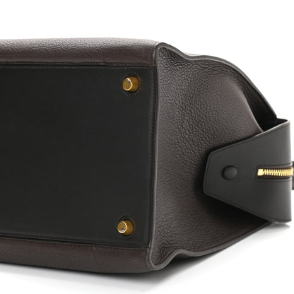 Celine Goatskin Smooth Calfskin Medium Ring Bag Dark Taupe 9 of 11