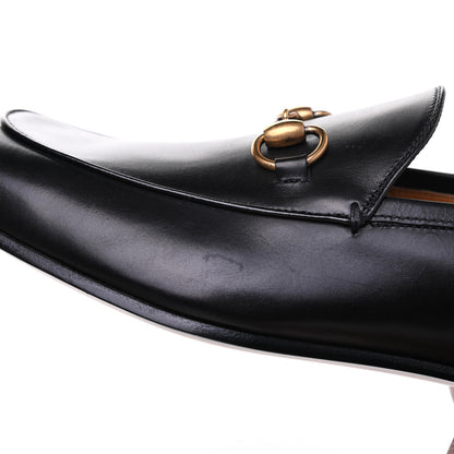 Gucci Calfskin Horsebit Mens Jordaan Loafers 9.5 Black 10 of 11