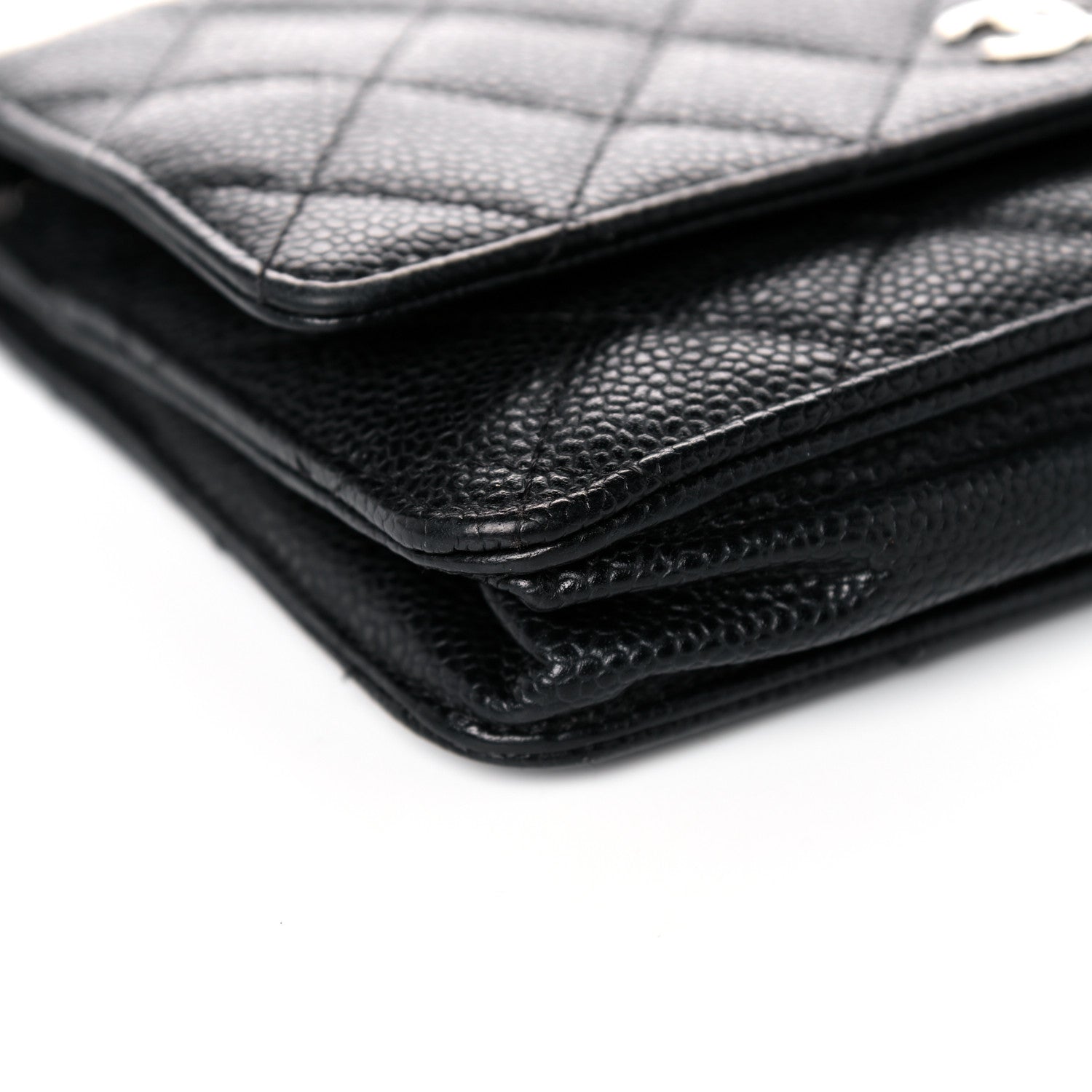 Chanel Caviar Quilted Wallet On Chain WOC Black 11 of 18