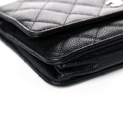 Chanel Caviar Quilted Wallet On Chain WOC Black 11 of 18