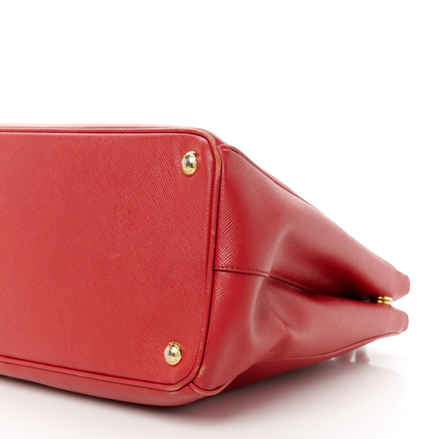Saffiano Medium Galleria Double Zip Tote Fuoco