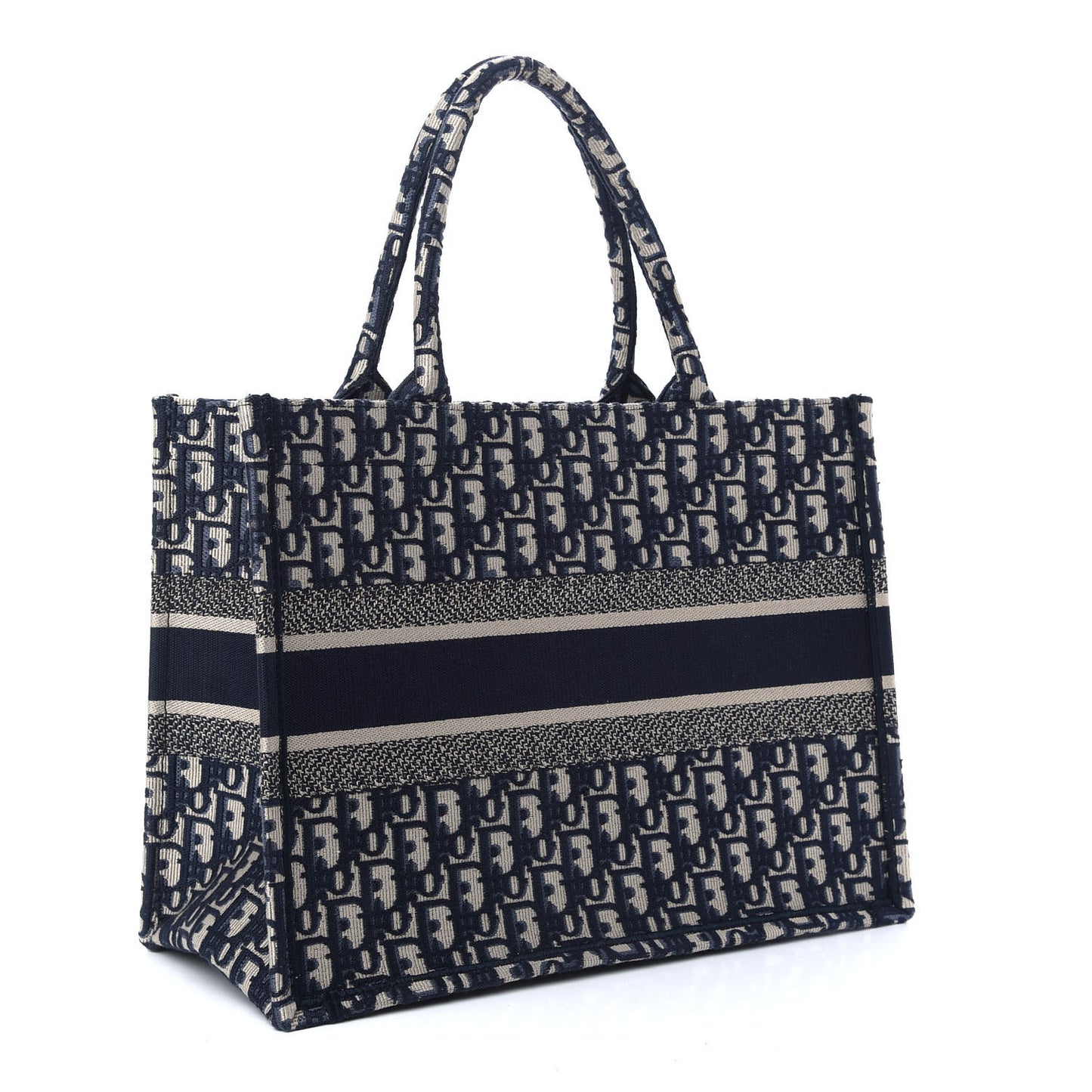 Oblique Medium Book Tote Blue Multicolor