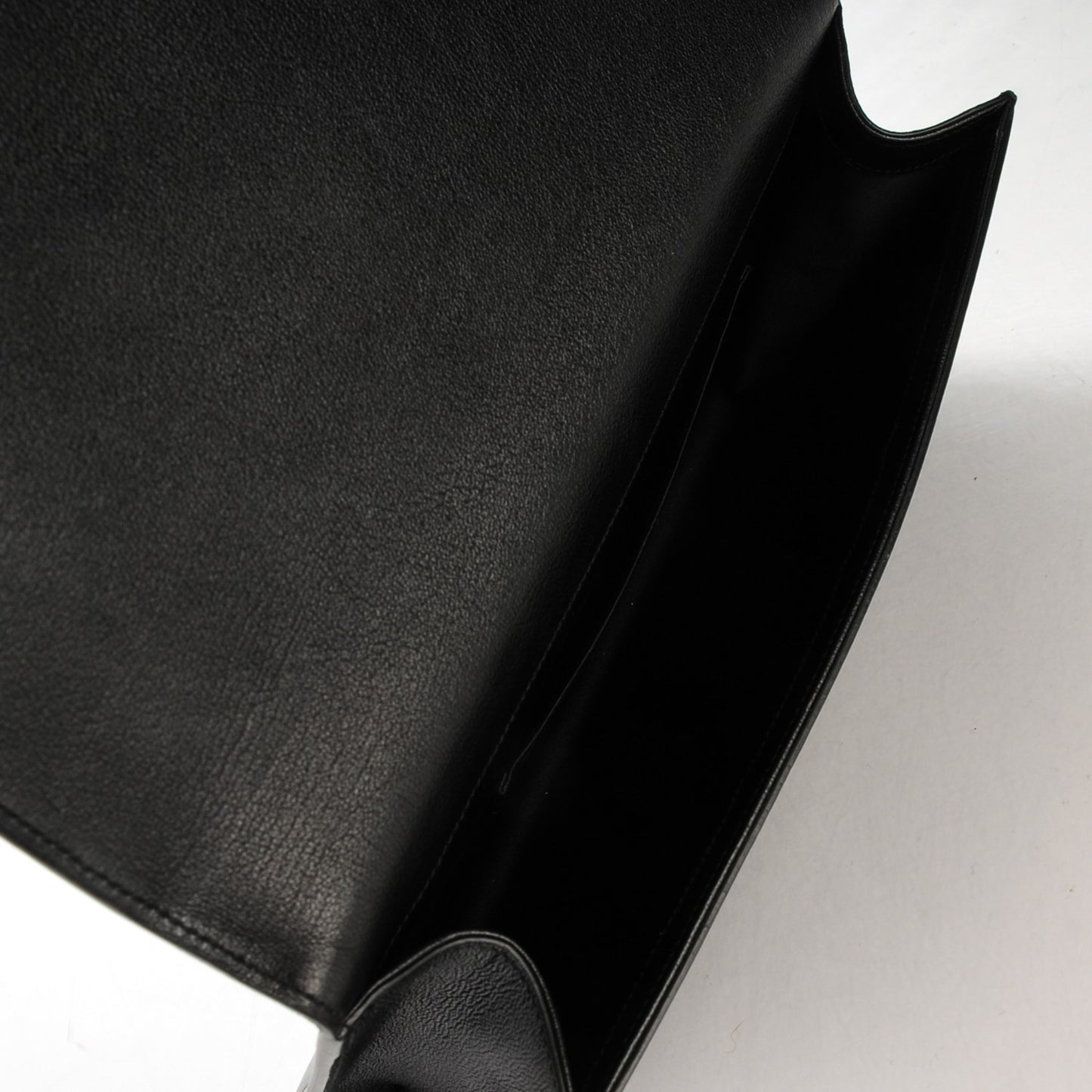 Calfskin Monogram Large Belle De Jour Clutch Black