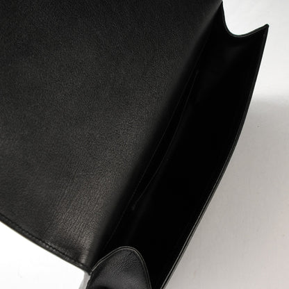 Saint Laurent Calfskin Monogram Large Belle De Jour Clutch Black 6 of 6
