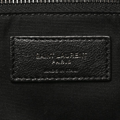 Saint Laurent Crinkled Calfskin Matelasse Monogram Large Niki Chain Satchel Fog 6 of 10