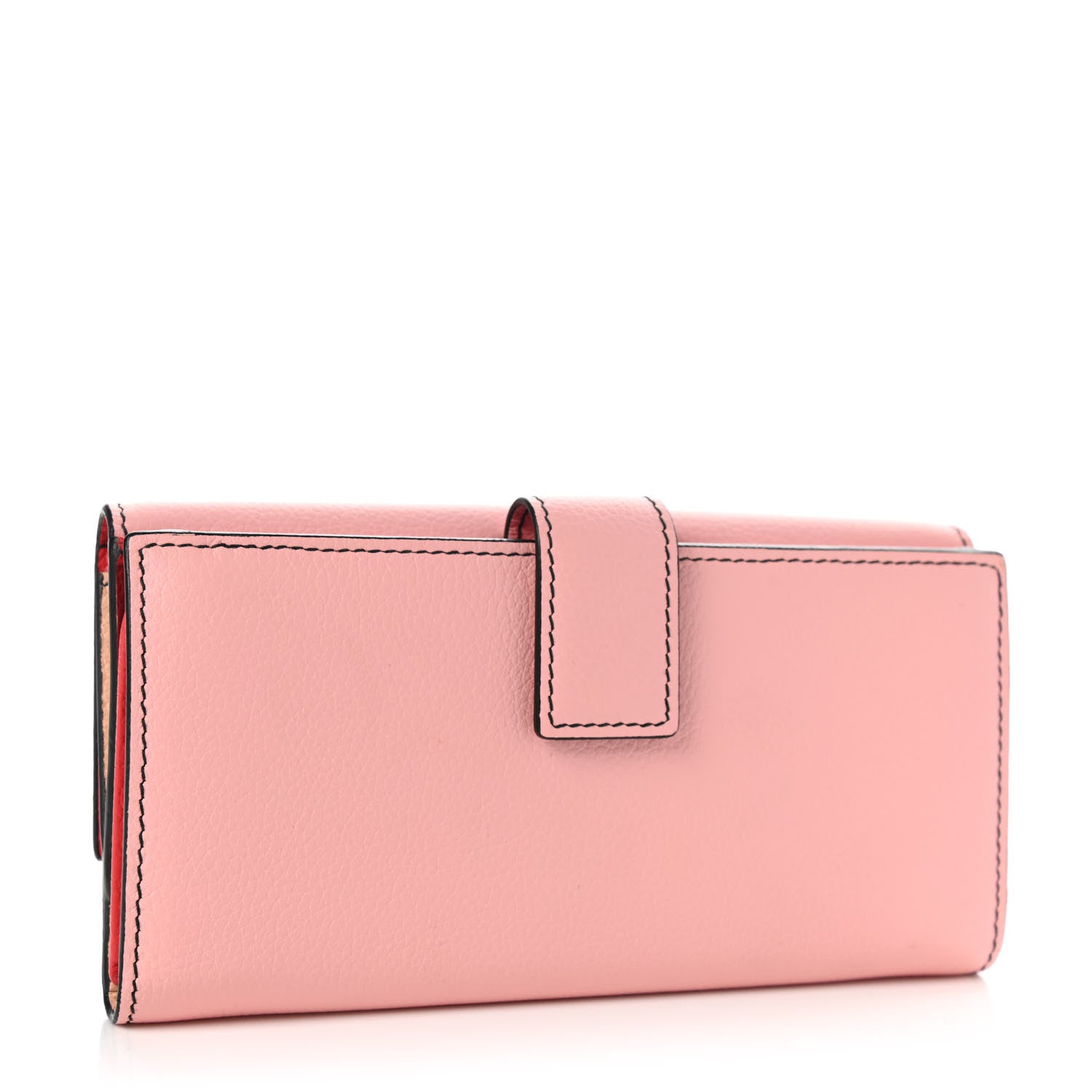 Alexander McQueen Calfskin Skull Continental Wallet Light Pink 3 of 11