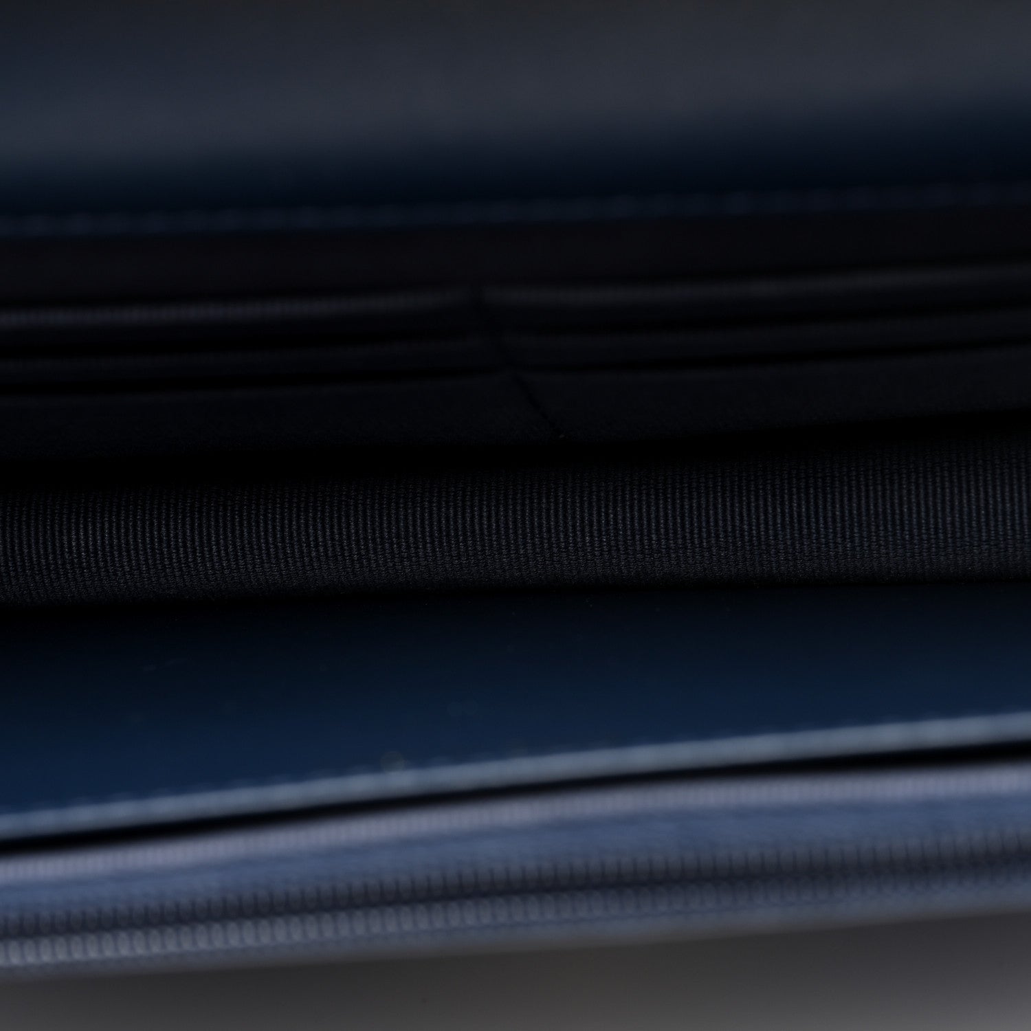 Chanel Denim Printed Wallet On Chain WOC Dark Blue 5 of 11