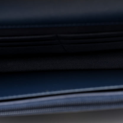 Chanel Denim Printed Wallet On Chain WOC Dark Blue 5 of 11