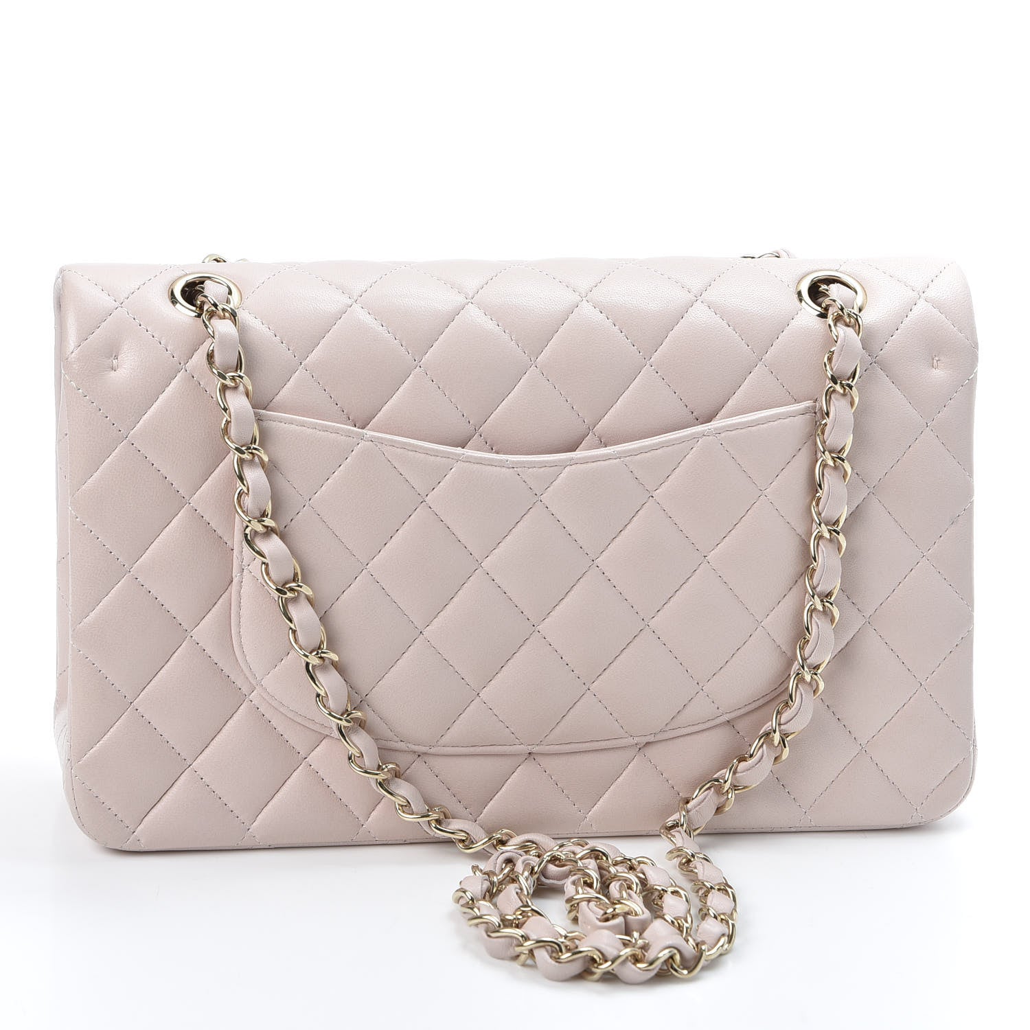 Chanel Lambskin Quilted Medium Double Flap Pink 2 of 10
