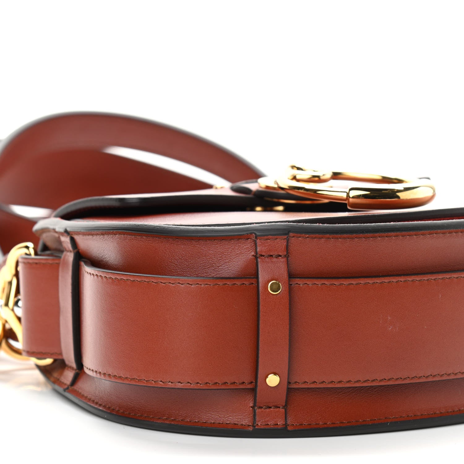 Chloe Calfskin Small Tess Bag Sepia Brown 9 of 10
