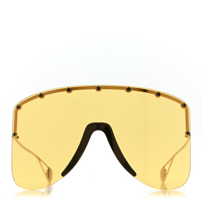 Gucci Star Studded Shield Sunglasses GG0541S Yellow 2 of 7