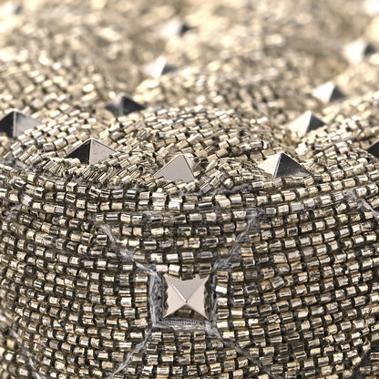 Valentino Garavani Beaded Micro Rockstud Spike It Shoulder Bag Silver 8 of 14
