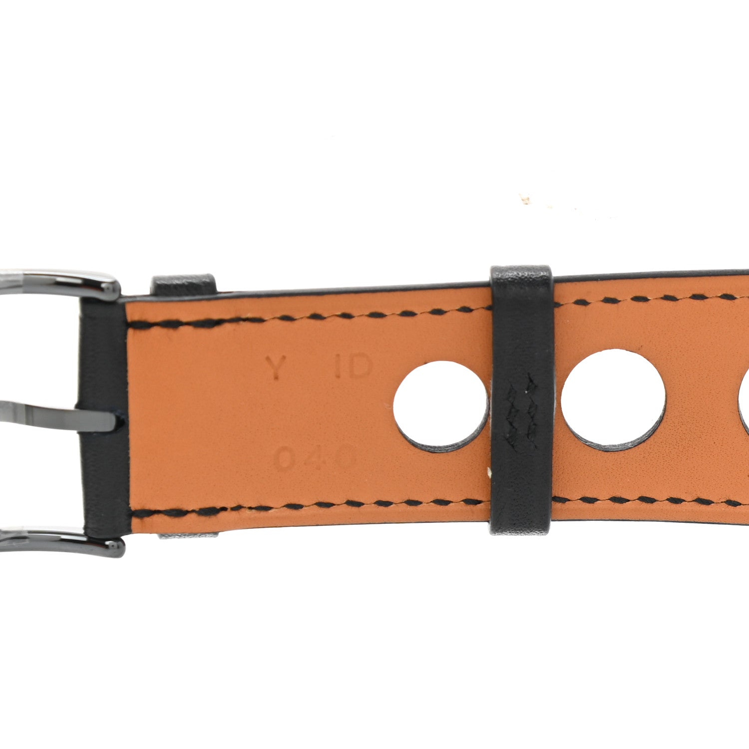 Hermes Gala Calfskin 44mm Rallye Apple Watch Single Tour Band Black 5 of 6