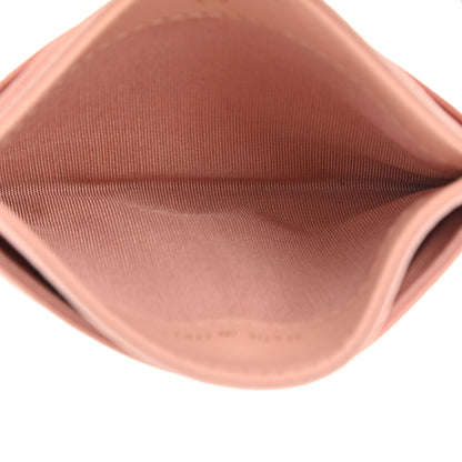 Chanel Caviar Camellia Embossed Card Holder Pink 5 of 9