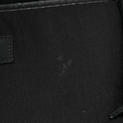 Saint Laurent Canvas Signature Embroidered City Backpack Black 12 of 12