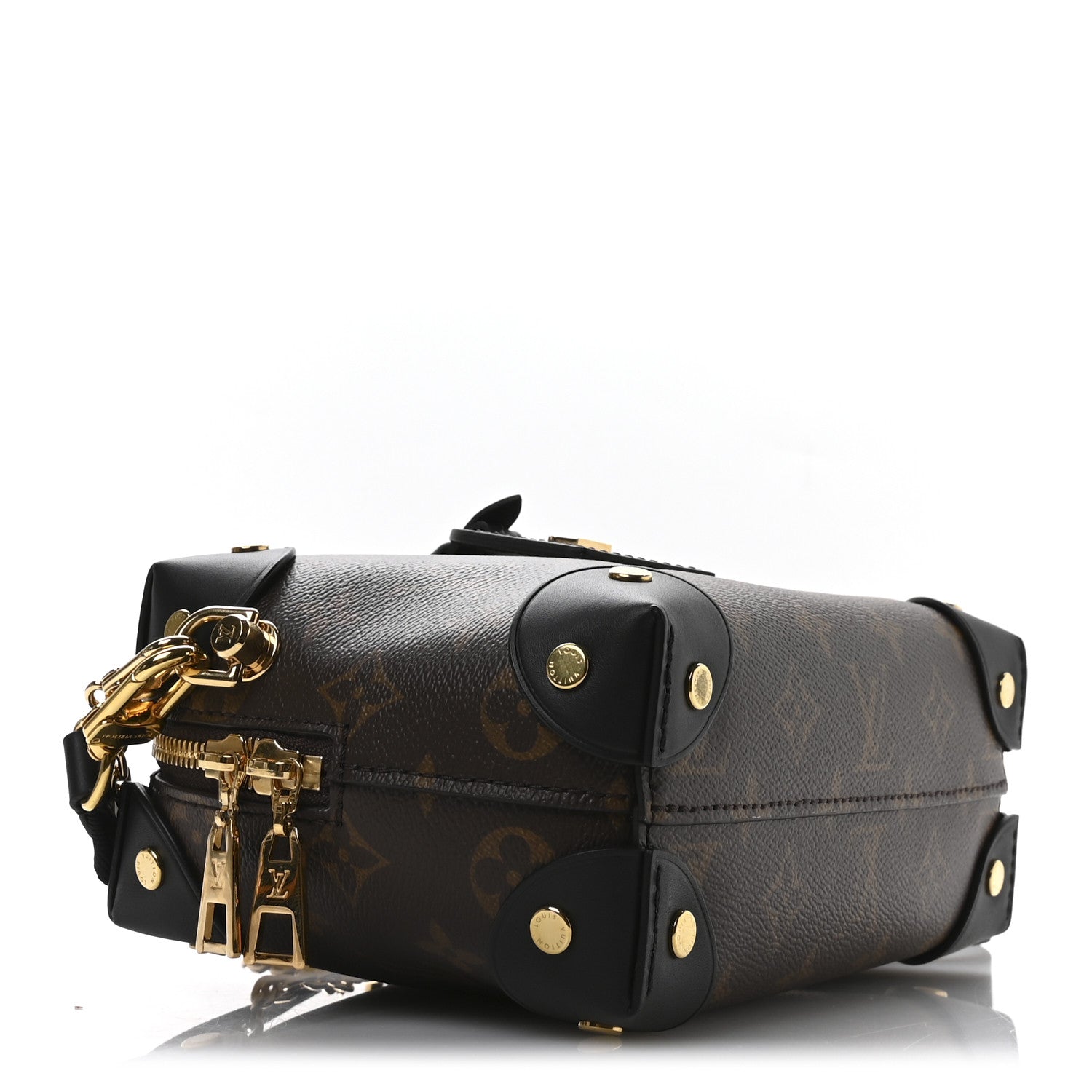 Louis Vuitton Monogram Petite Malle Souple Black 4 of 9