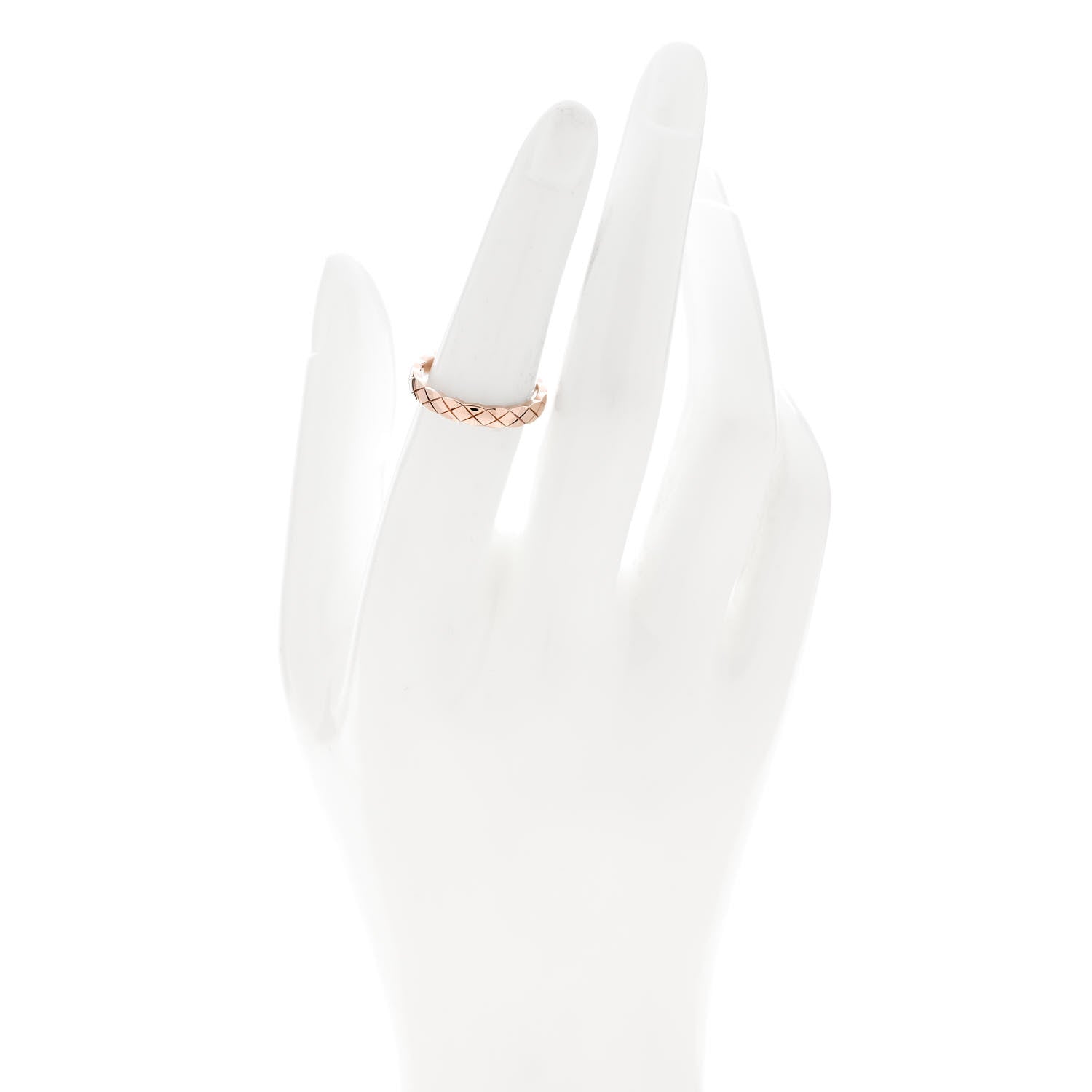 Chanel 18K Beige Gold Mini Coco Crush Ring 53 6.25 2 of 5
