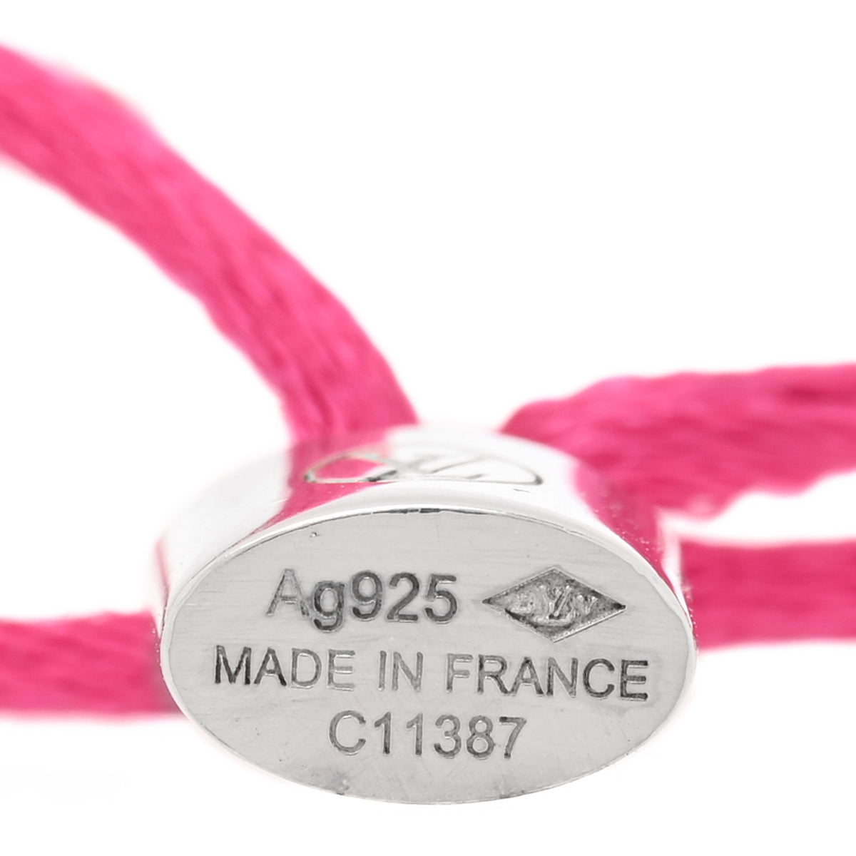 Louis Vuitton X UNICEF Sterling Silver Lockit Bracelet Pink 3 of 3