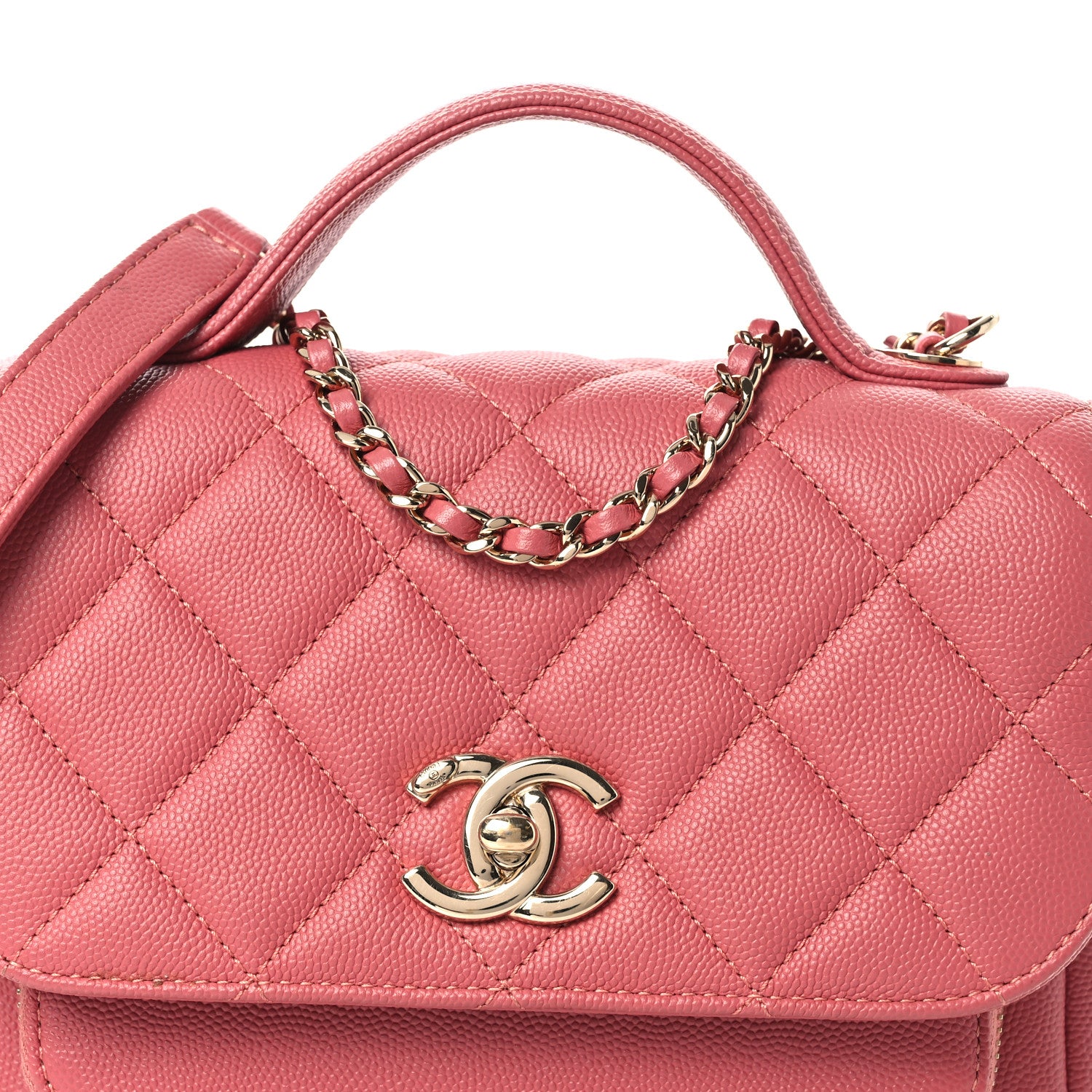Chanel Caviar Quilted Small Business Affinity Flap Pink 8 of 10