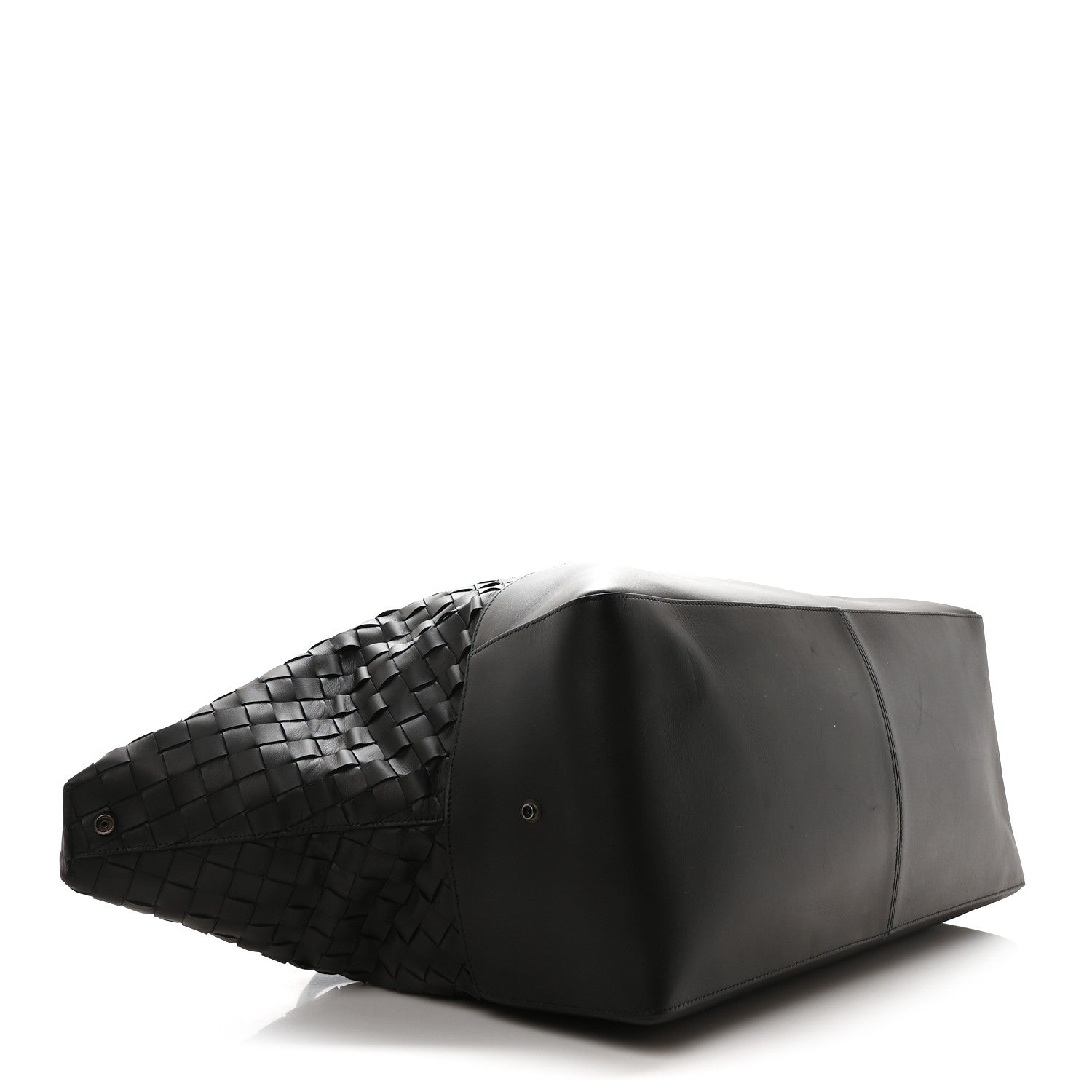 Bottega Veneta Nappa Intrecciato Travel Duffel Bag Black 4 of 10