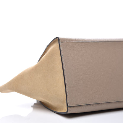 Celine Drummed Calfskin Suede Medium Trapeze Dune 5 of 8