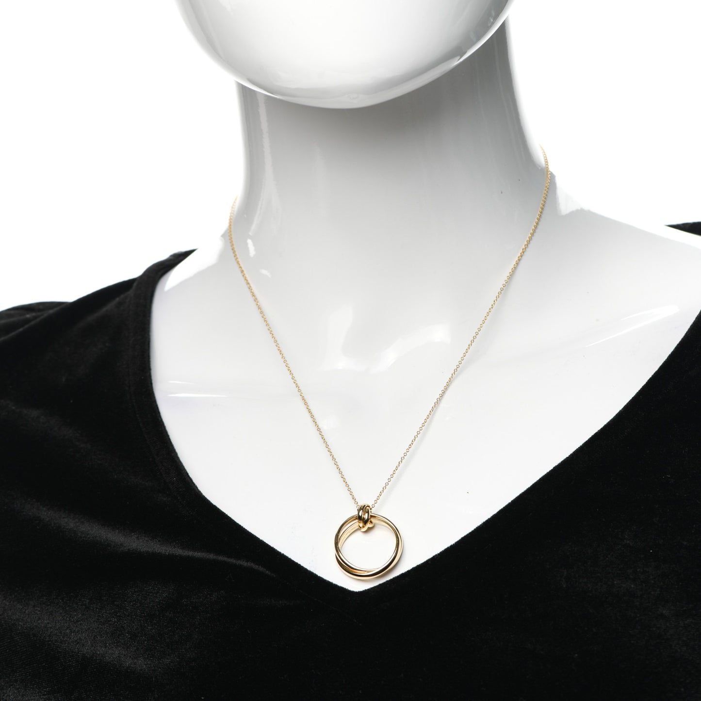 18K Yellow Gold Paloma Picasso Melody Circle Pendant Necklace