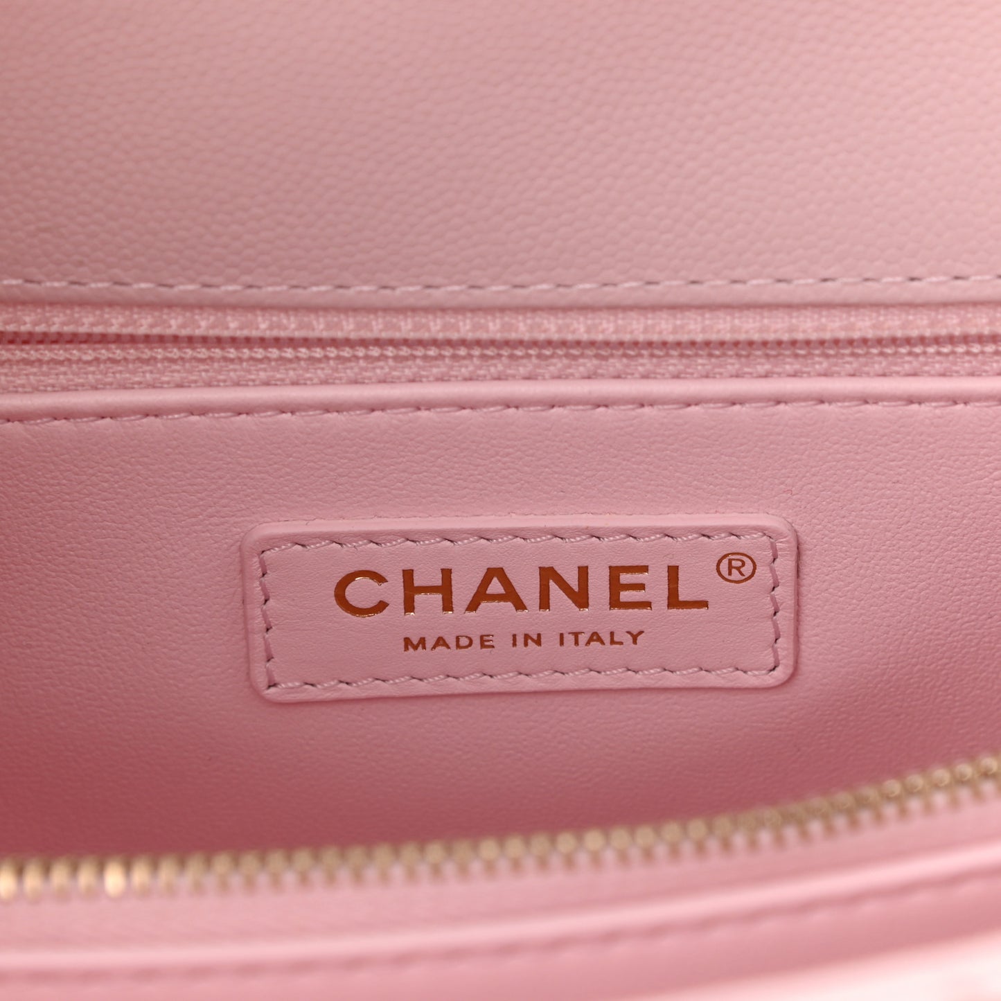 Caviar Quilted Small Coco Handle Flap Light Pink