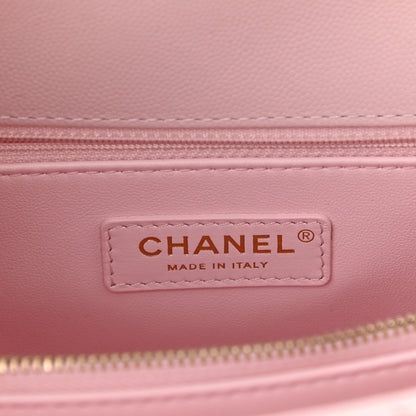 Chanel Caviar Quilted Small Coco Handle Flap Light Pink 5 of 11