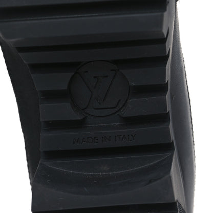 Louis Vuitton Suede Calfskin Jacquard Since 1854 Laureate Platform Desert Boots 40 Black 6 of 7
