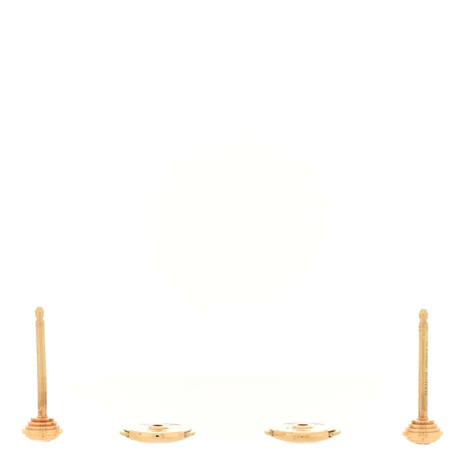 Cartier 18K Yellow Gold Diamond XS D'Amour Earrings 3 of 4