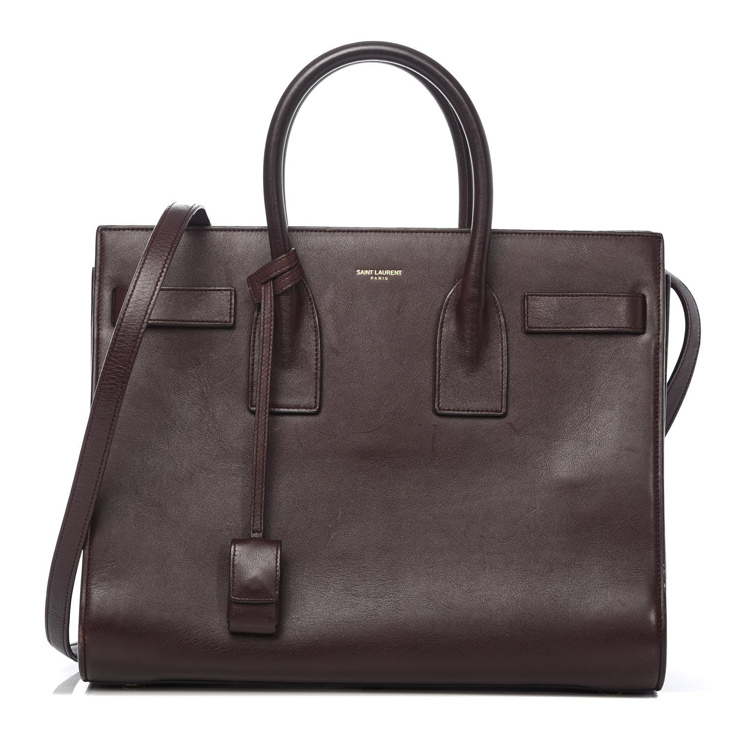 Saint Laurent Calfskin Small Sac De Jour Bordeaux 1 of 14