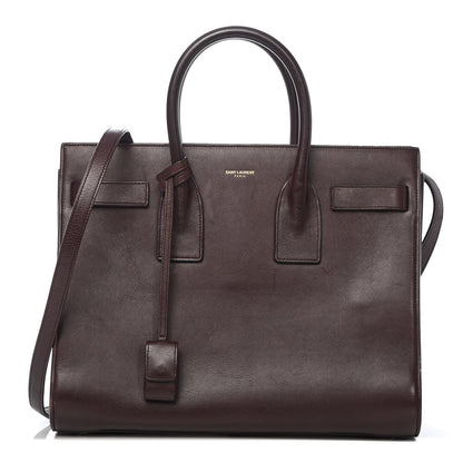 Saint Laurent Calfskin Small Sac De Jour Bordeaux 1 of 14