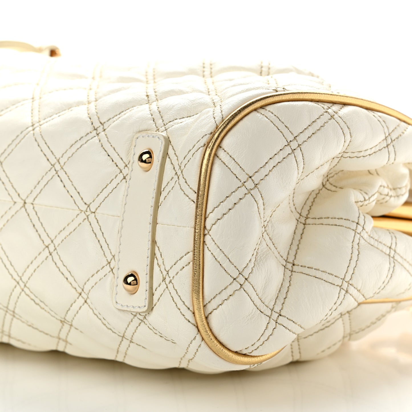 Calfskin Quilted Stam Ivory