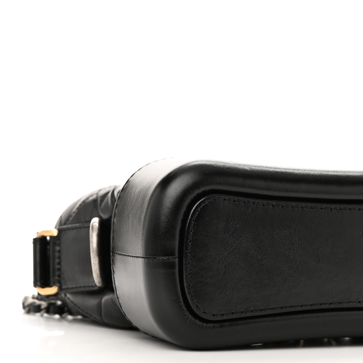 Chanel Aged Calfskin Quilted Charms Small Gabrielle Hobo Black 9 of 10
