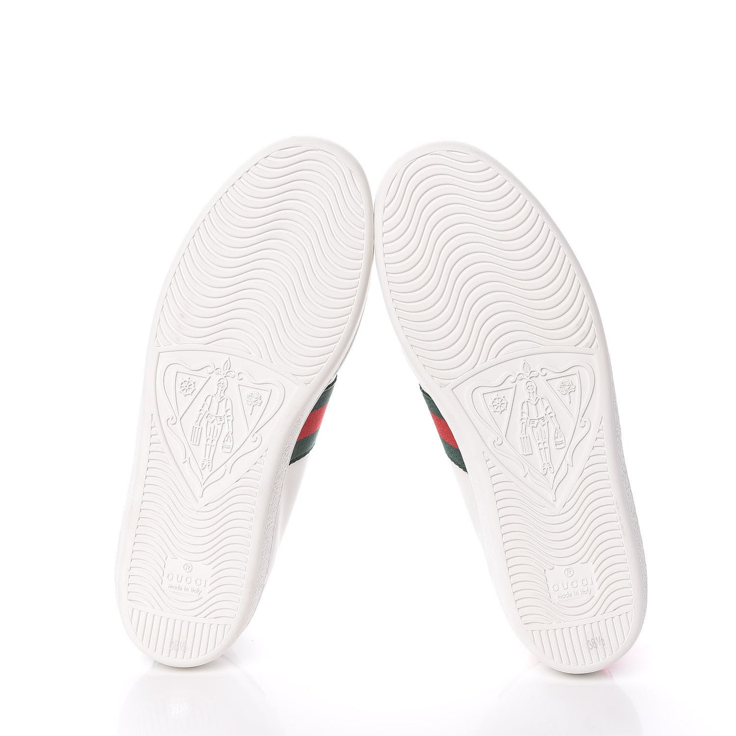 Calfskin Ayers Web Heart Embroidered Ace Sneakers 38.5 White