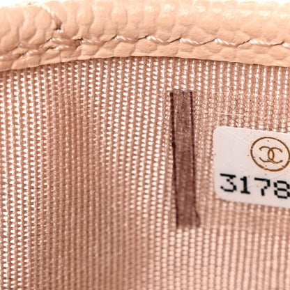 Chanel Caviar Quilted Card Holder Light Beige 8 of 9