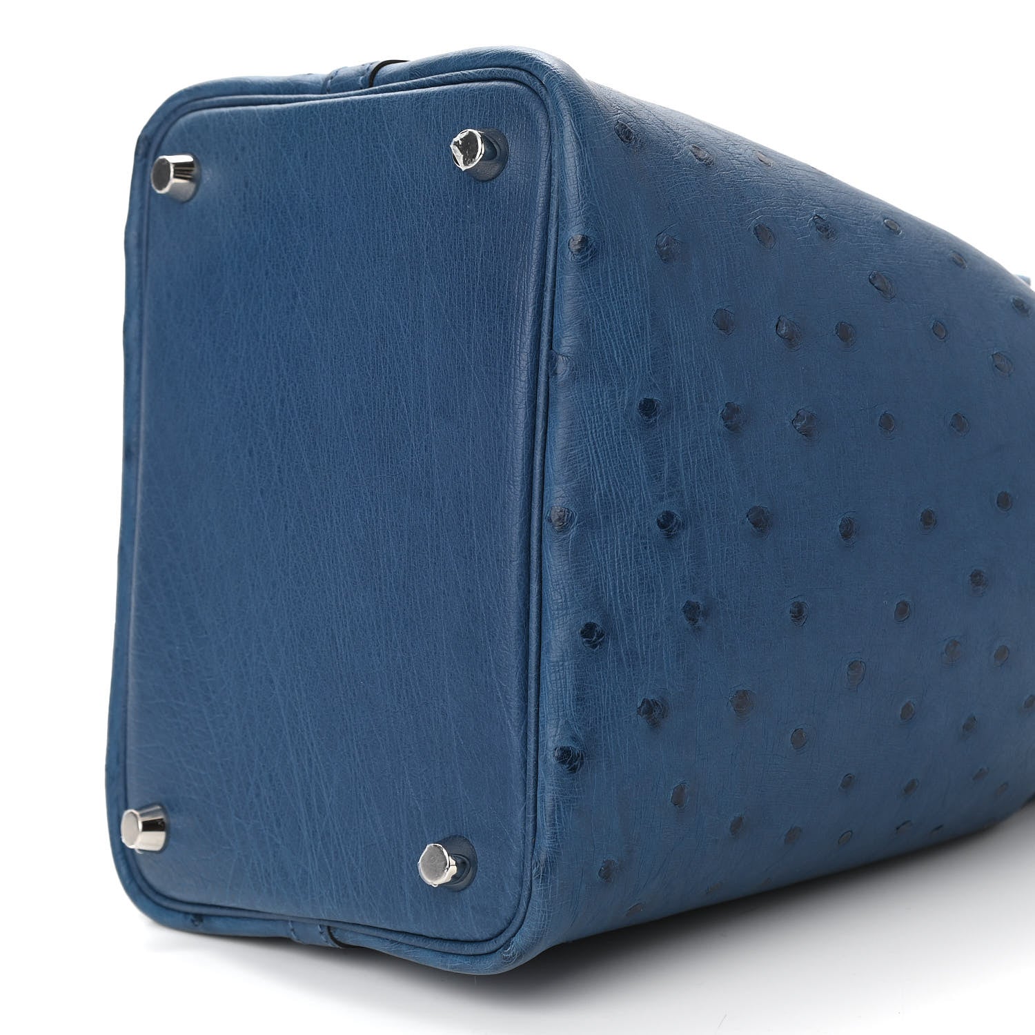 Hermes Ostrich Picotin Lock 18 Deep Blue 9 of 10