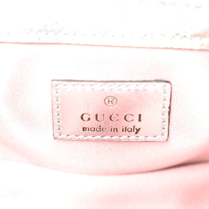 Gucci Iridescent Nappa Chevron Matelasse Super Mini GG Marmont Shoulder Bag Iridescent Escape Pink 5 of 9