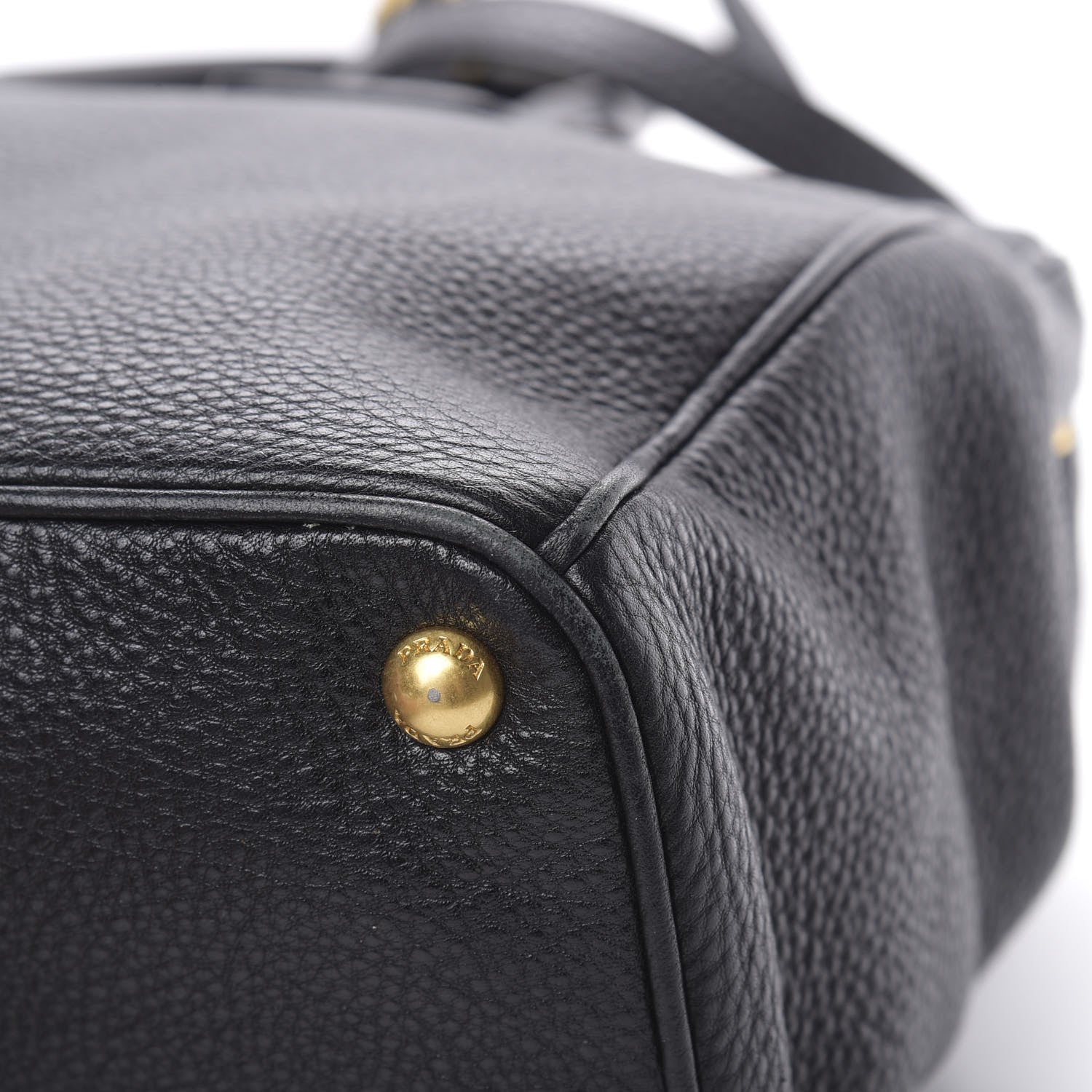 Prada Vitello Daino Tote Black 13 of 17