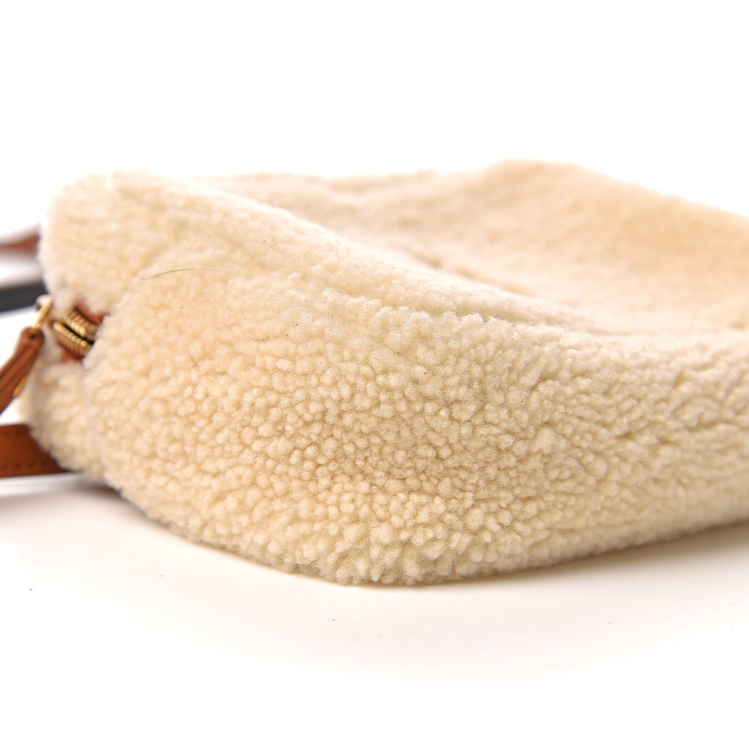 Saint Laurent Shearling Monogram Lou Belt Bag Beige 10 of 12