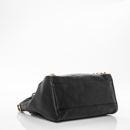 Balenciaga Chevre Gold Metallic Edge Hardware Velo Black 4 of 8